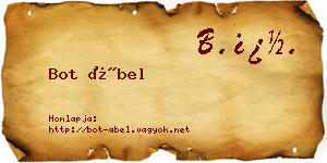 Bot Ábel névjegykártya