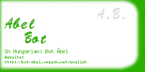 abel bot business card